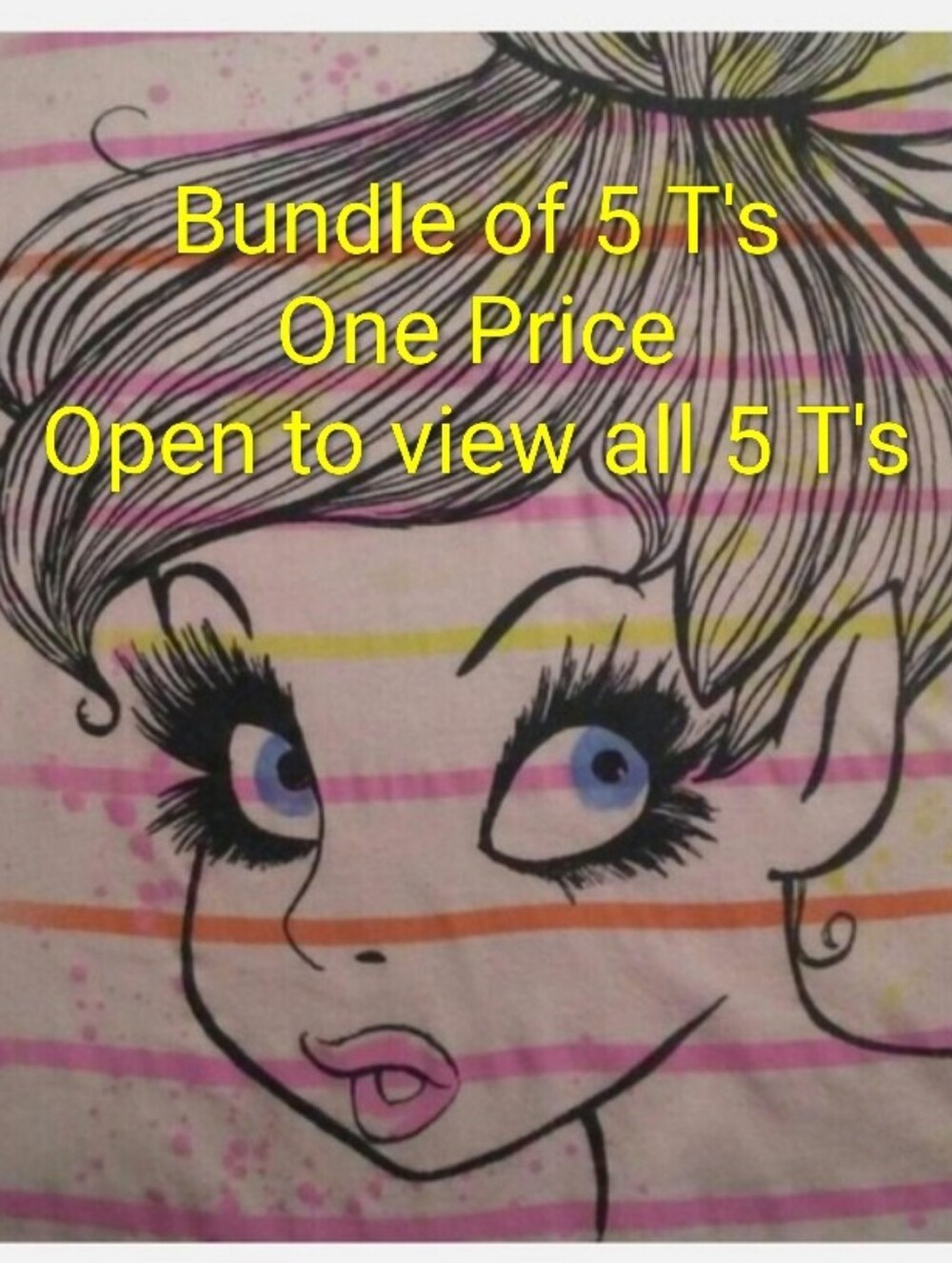 Bundle 5 Disney Rugrats Joe Boxer Tshirt Bundle